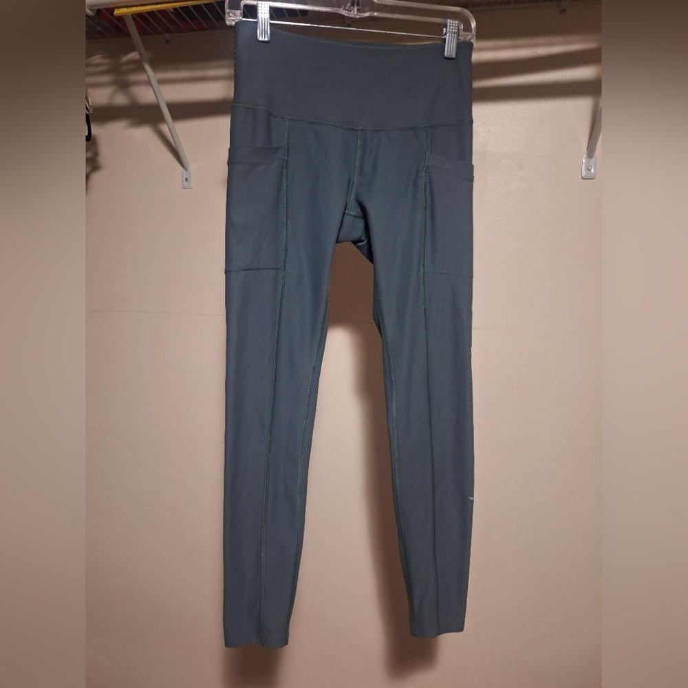 Gray High-Waisted Leggings